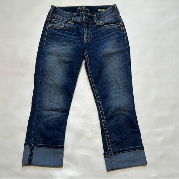 Silver | Suki Denim Capri’s - Picture 1 of 7